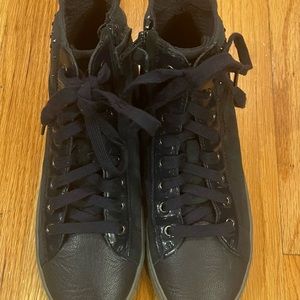 Geox girls high tops. Blue suede. Sparkle 39/6